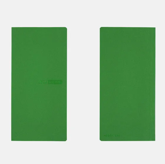 2025 Hobonichi Techo - Sneaker Leaf Green Weeks  MEGA Softcover Book / Weekly Horizontal / Jan start / Mon start