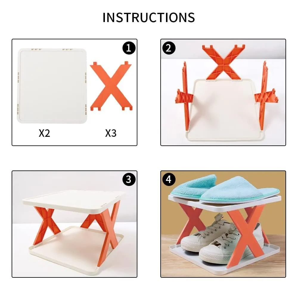 6-Layer Foldable Shoe Rack for Home & Office Storage