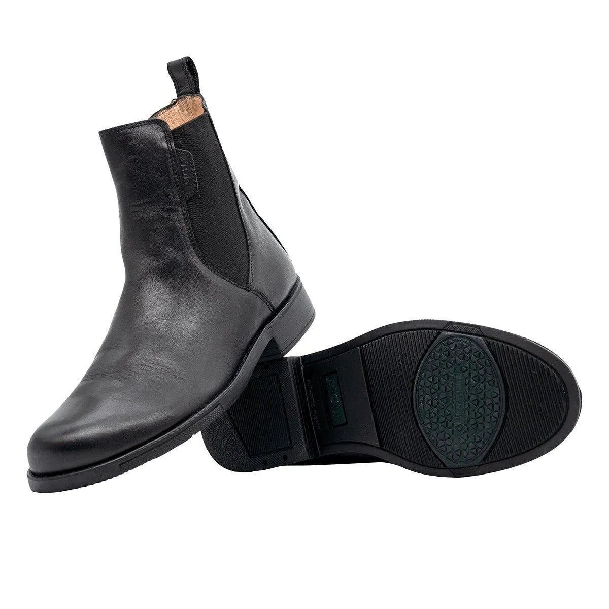 Aigle Caours Chelsea Ankle Boots Leather Black Colour For Women