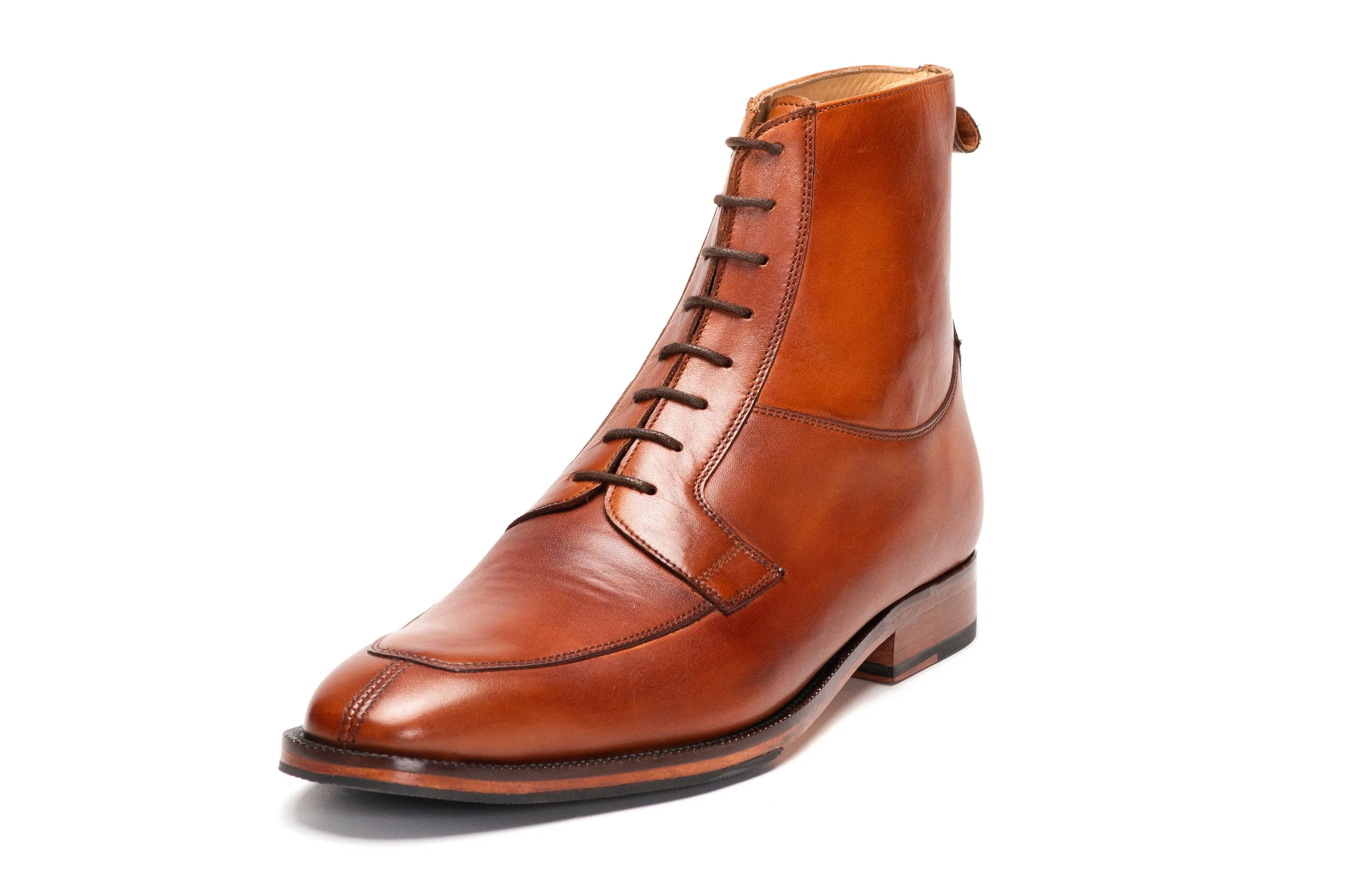 Apron Derby Boot - Tan