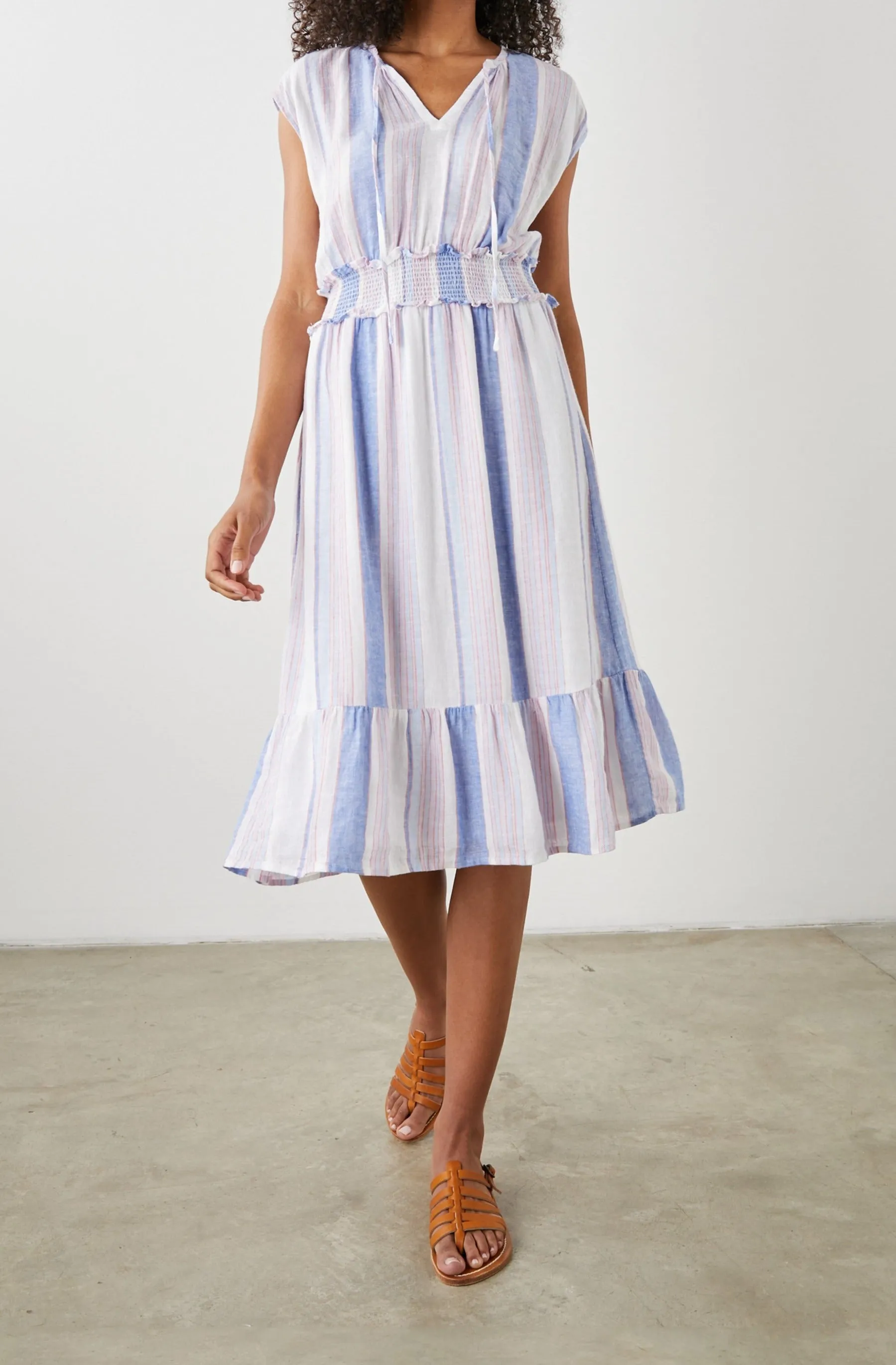ASHLYN DRESS - MARINI STRIPE