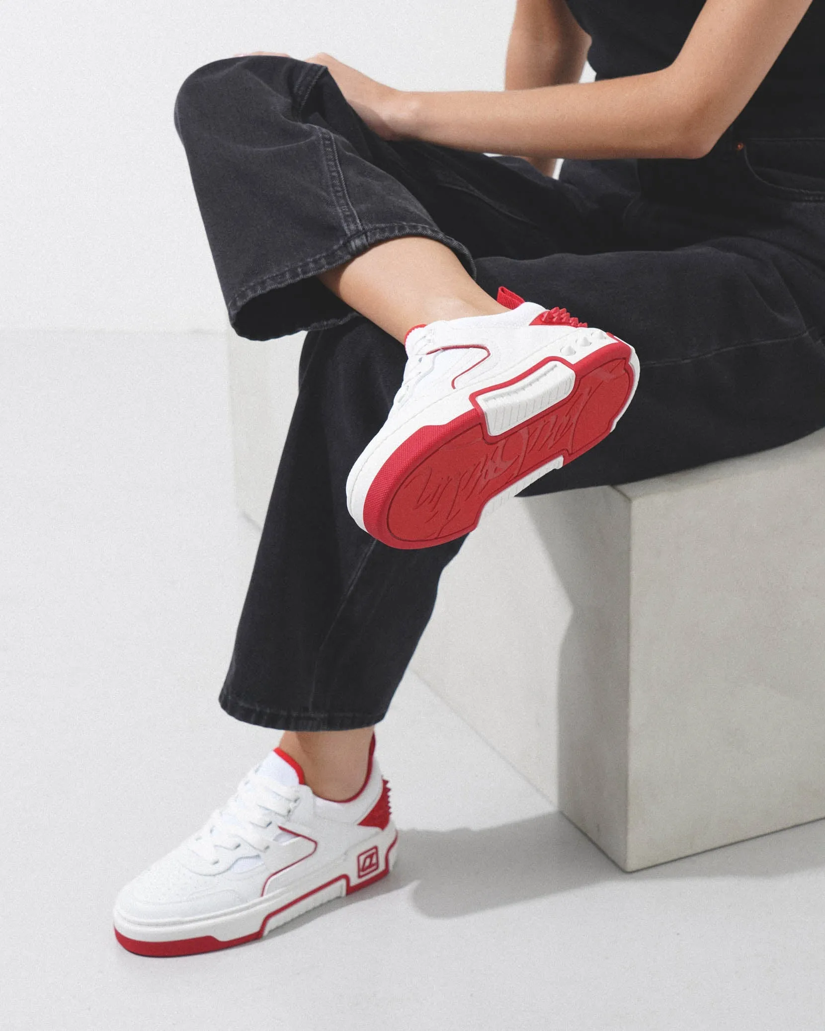 Astroloubi Donna white leather sneakers