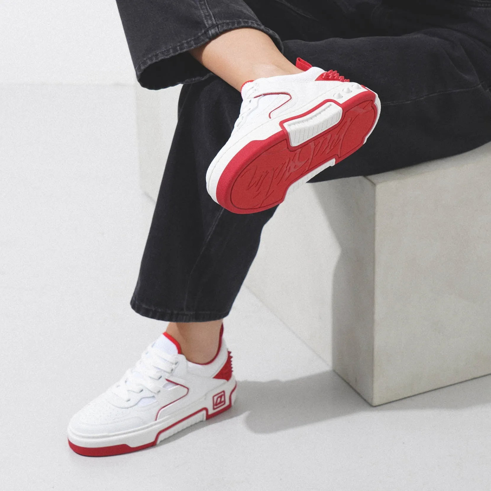 Astroloubi Donna white leather sneakers