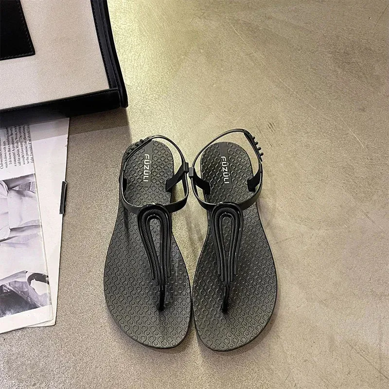 binfenxie  -  2024 Clip Toe Flats Sandals Women Summer Fashion New Shoes Beach Slippers Walking Mujer Flip Flops Casual Slides Cozy Zapatillas