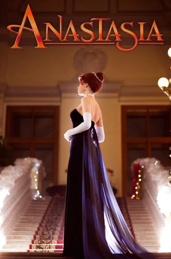 Blue Anastasia Dress Cosplay Costume