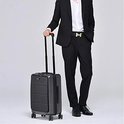 Boarding Luggage Universal Luggage Expandable Suitcase PC ABS with TSA Lock Spinner 20inches Carry-on Uprights Suitcase 360° Silent Spinner Multidirectional Wheels Airplane Flight And Check In