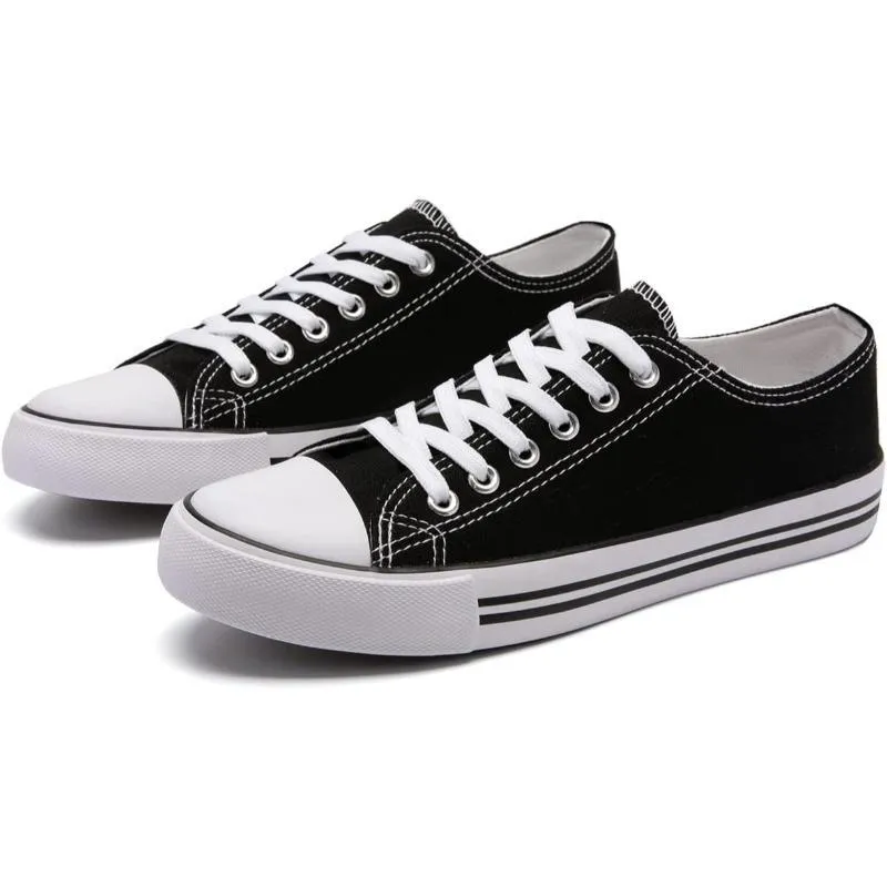 Classic Canvas Lace Up Sneakers For Women