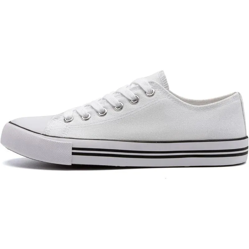 Classic Canvas Lace Up Sneakers For Women