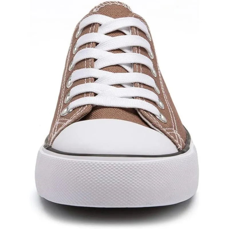 Classic Canvas Lace Up Sneakers For Women