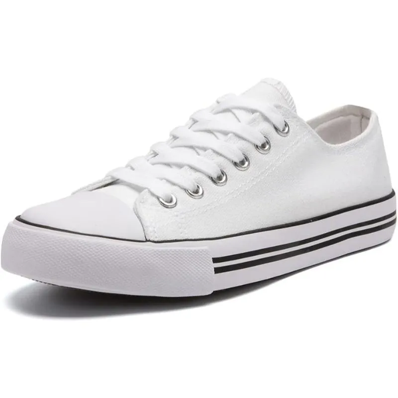 Classic Canvas Lace Up Sneakers For Women
