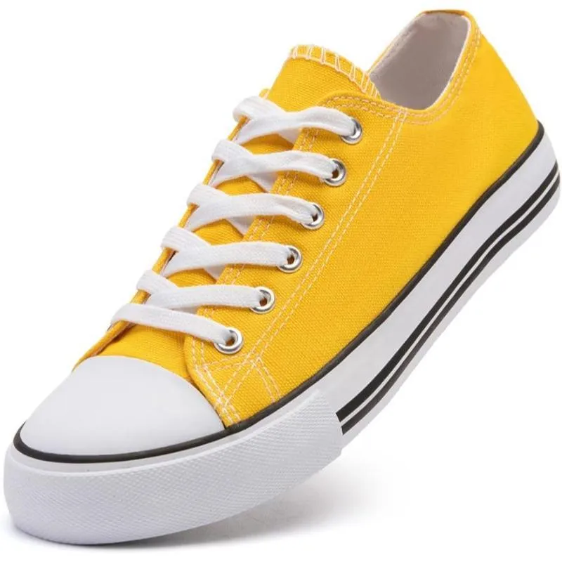 Classic Canvas Lace Up Sneakers For Women