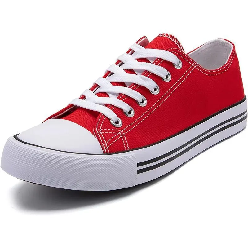 Classic Canvas Lace Up Sneakers For Women
