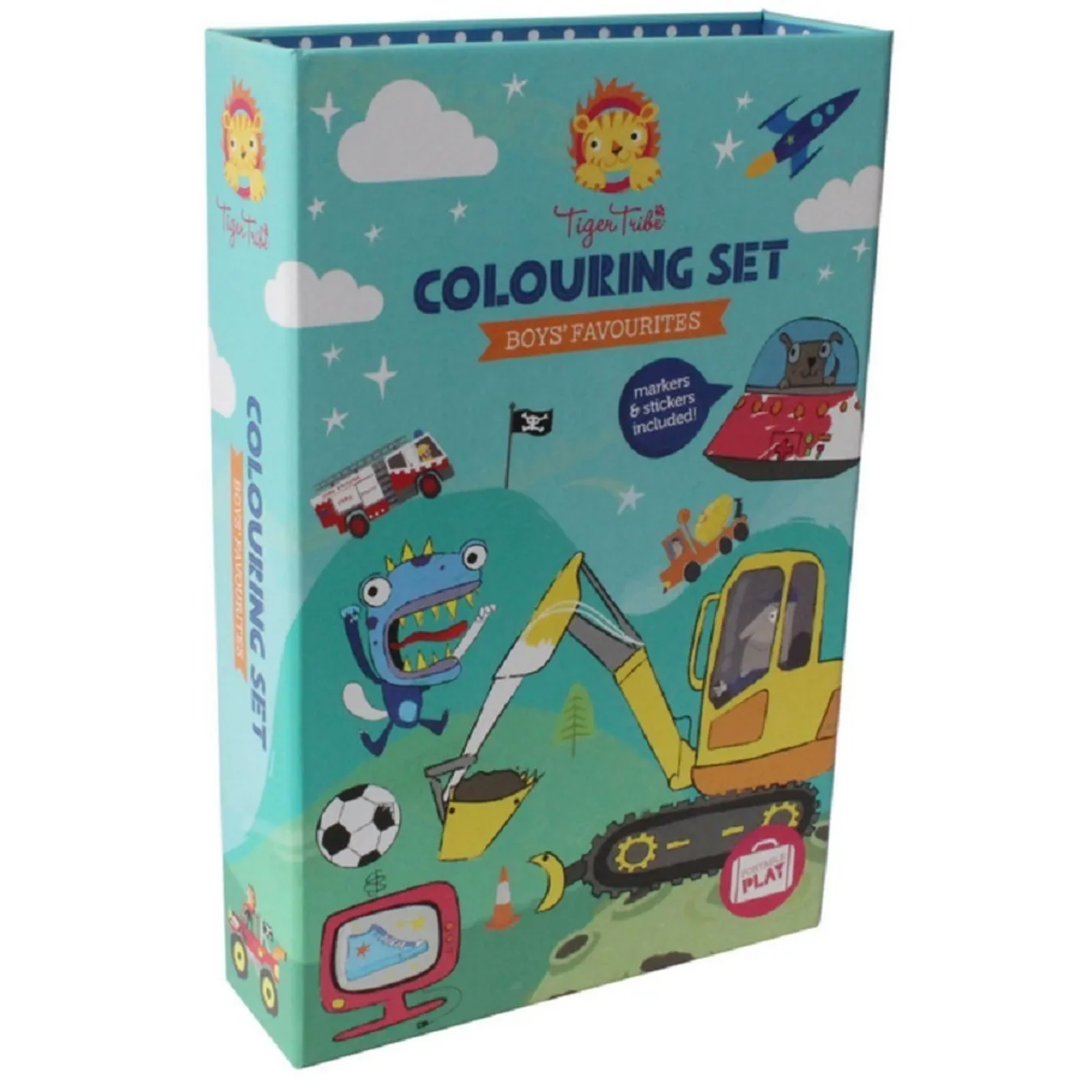Colouring Set Boys Favourites by Tiger Tribe
