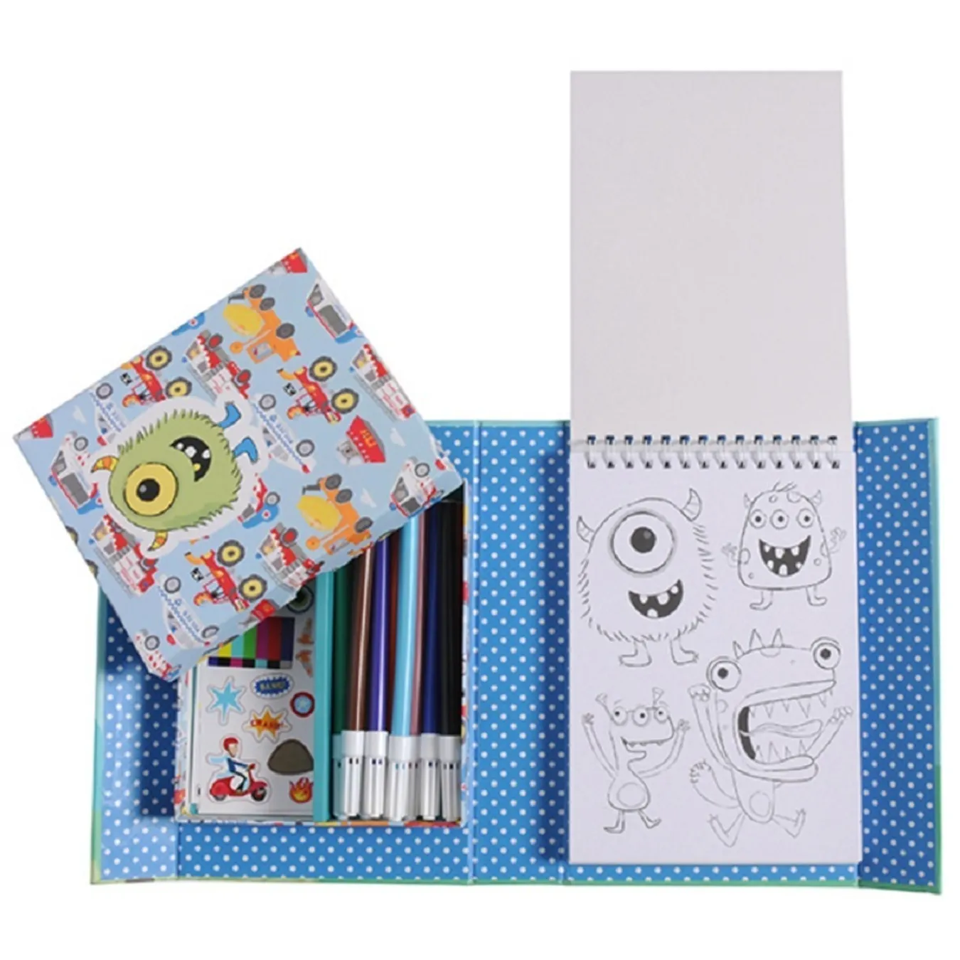 Colouring Set Boys Favourites by Tiger Tribe