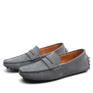Comfy Leather Loafer | Grey