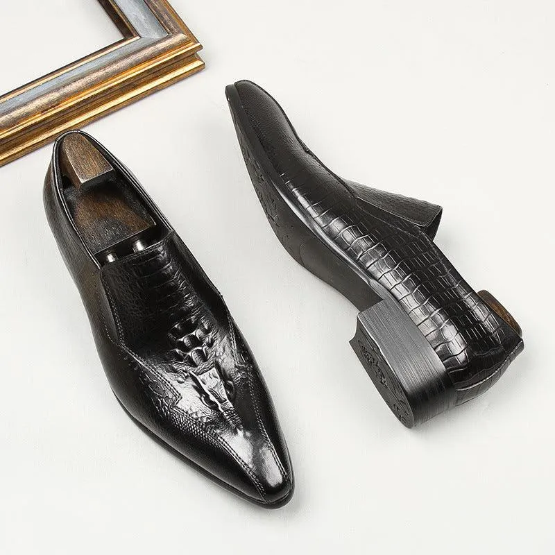 Cowhide Trend Business British Formal Wear Fashion Men's Leather Shoes