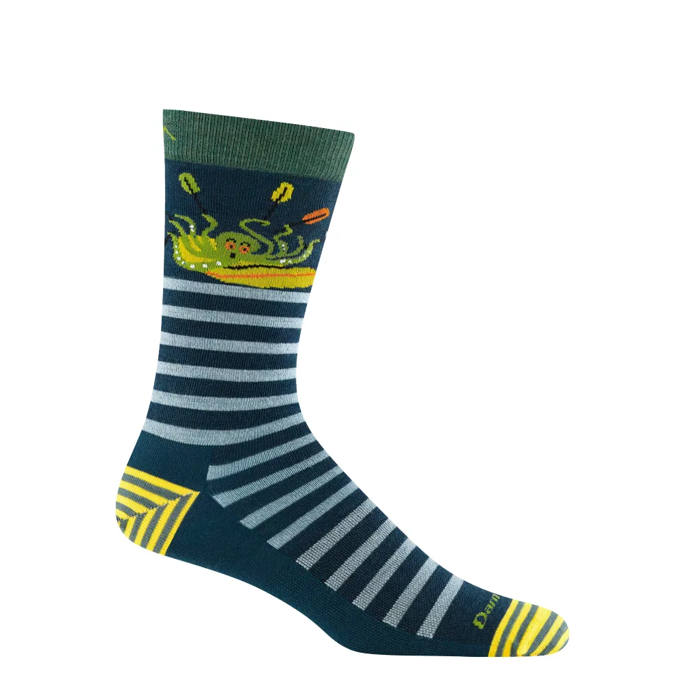 Darn Tough Men's Animal Haus Crew Lightweight Lifestyle Sock in Dark Teal