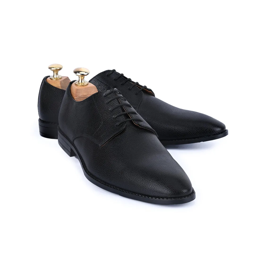 Derby Jet Black Shoes       for Men