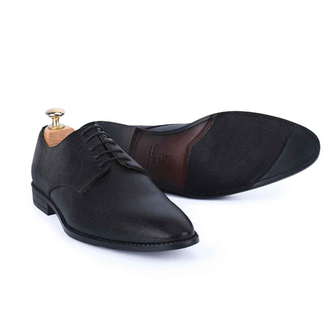 Derby Jet Black Shoes       for Men