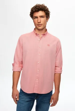 Ds Damat Regular Fit Red Shirt