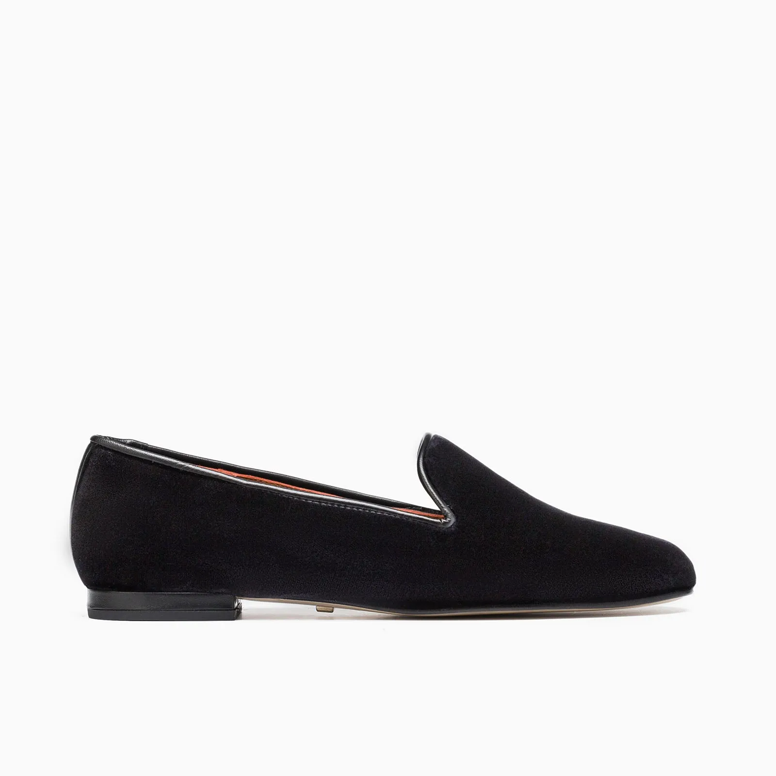 Gatsby Black Velvet Flat