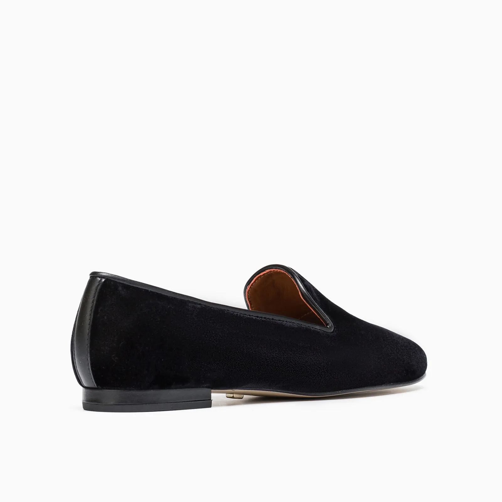Gatsby Black Velvet Flat