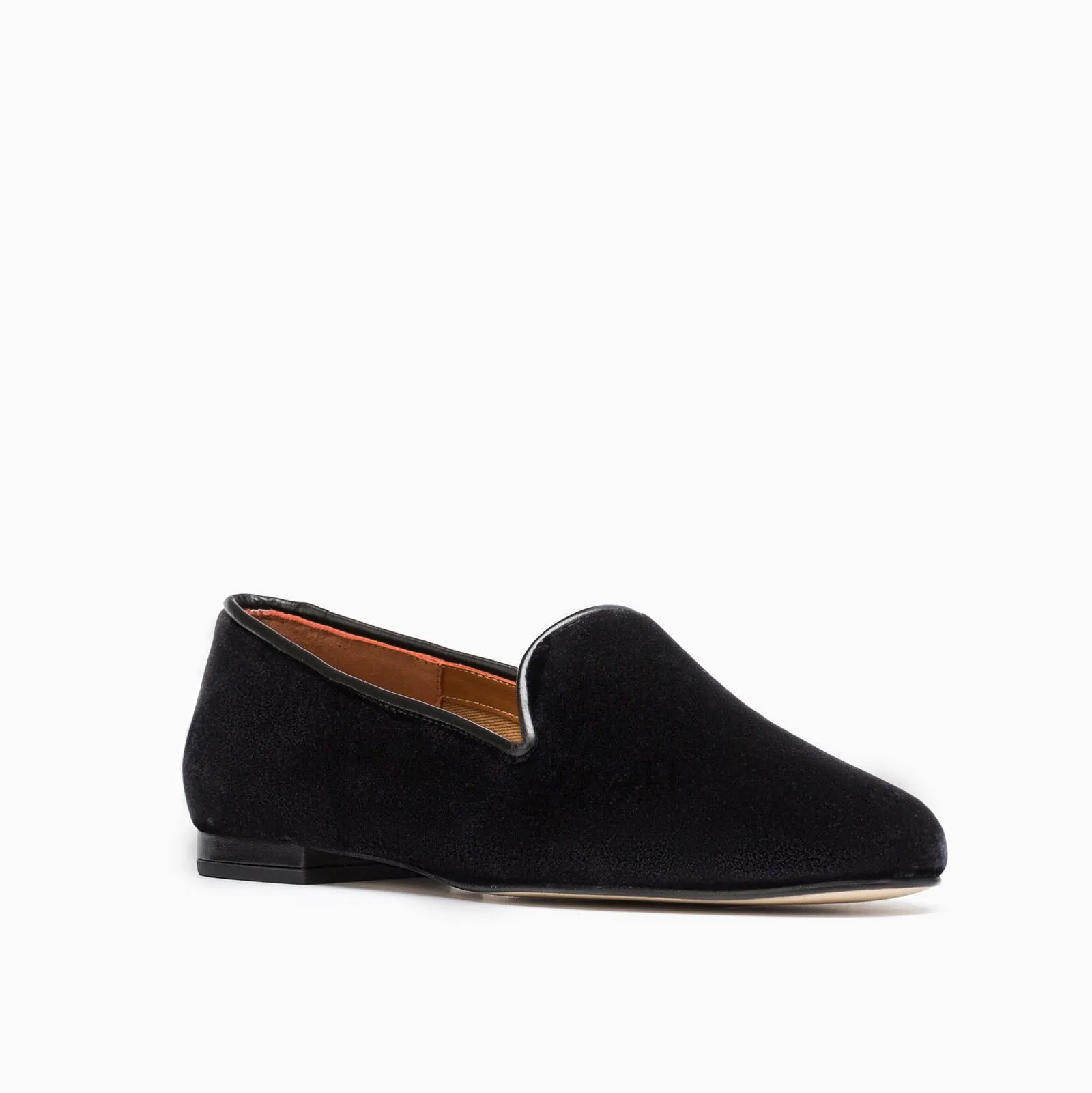 Gatsby Black Velvet Flat