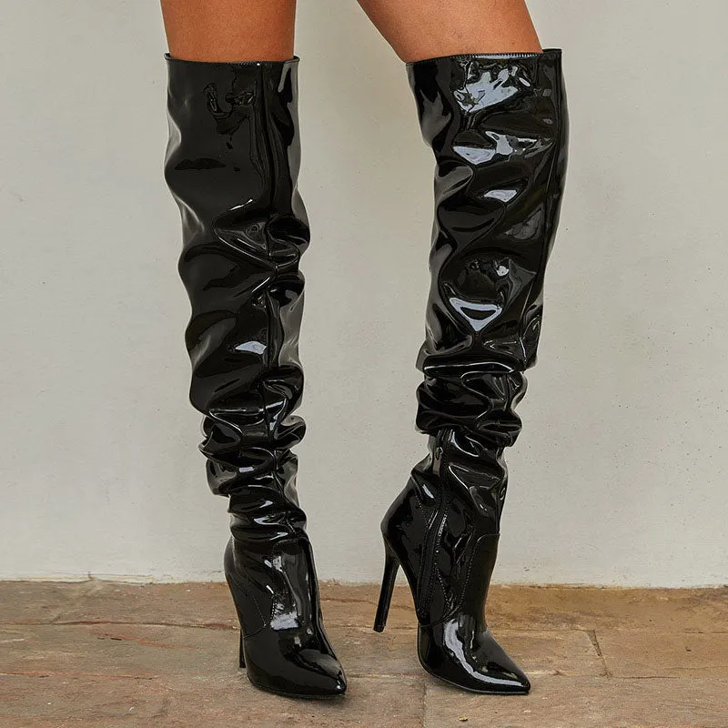 Hebe Stylish Over-Knee Boots