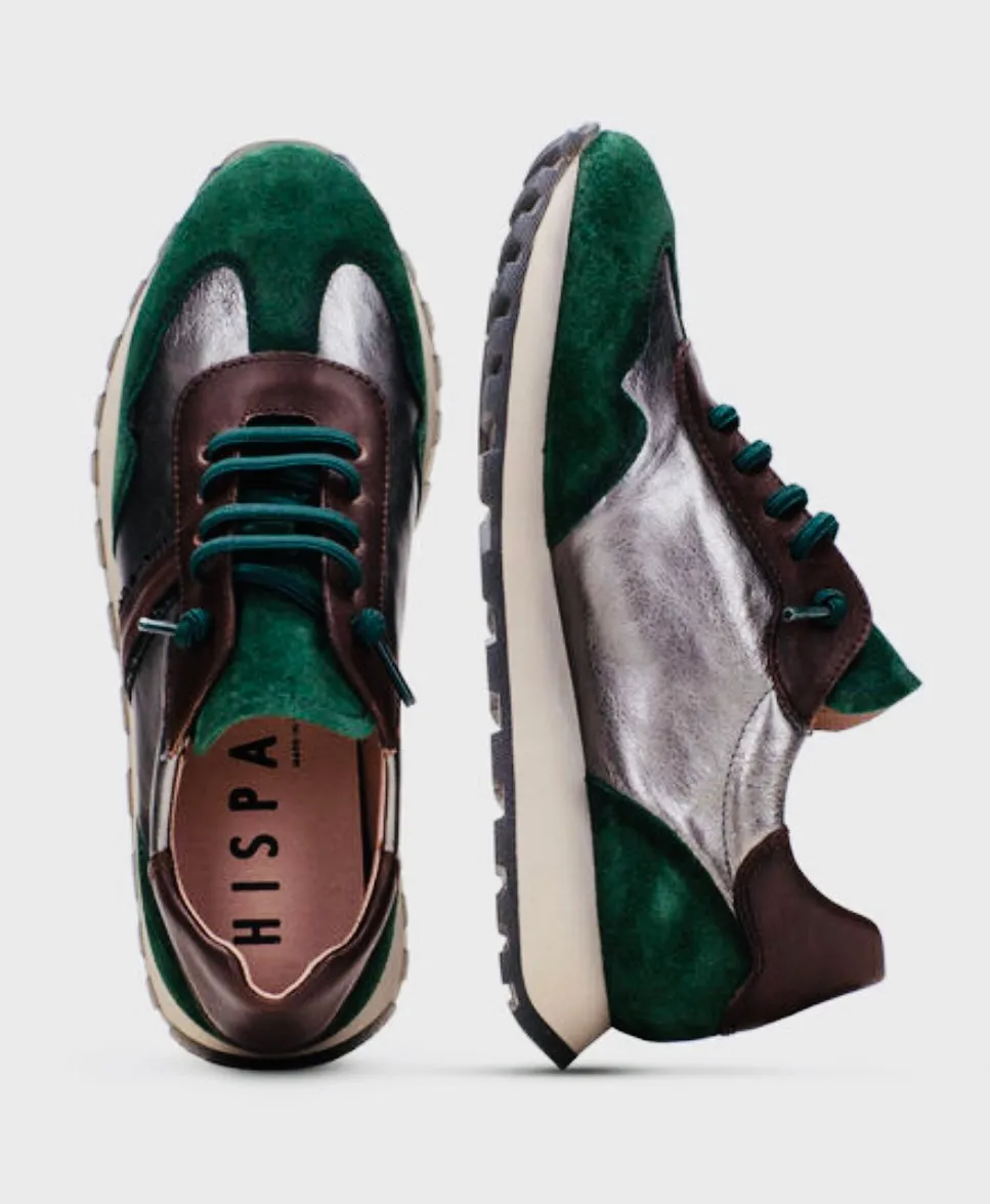 Hispanitas  forest pewter and brown sneaker