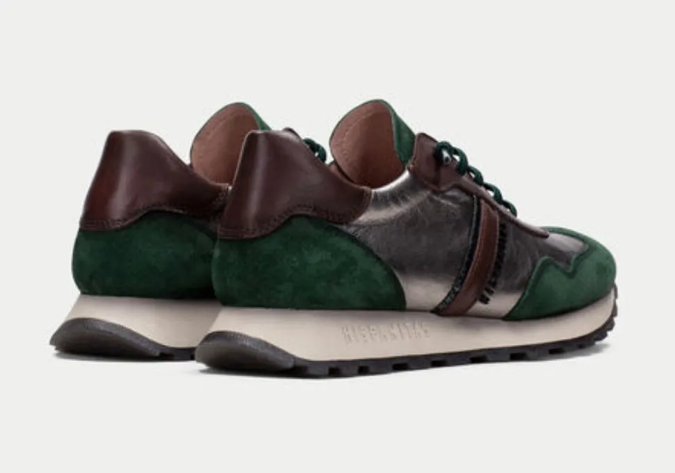 Hispanitas  forest pewter and brown sneaker
