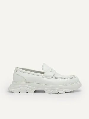Hybrix Leather Penny Loafers