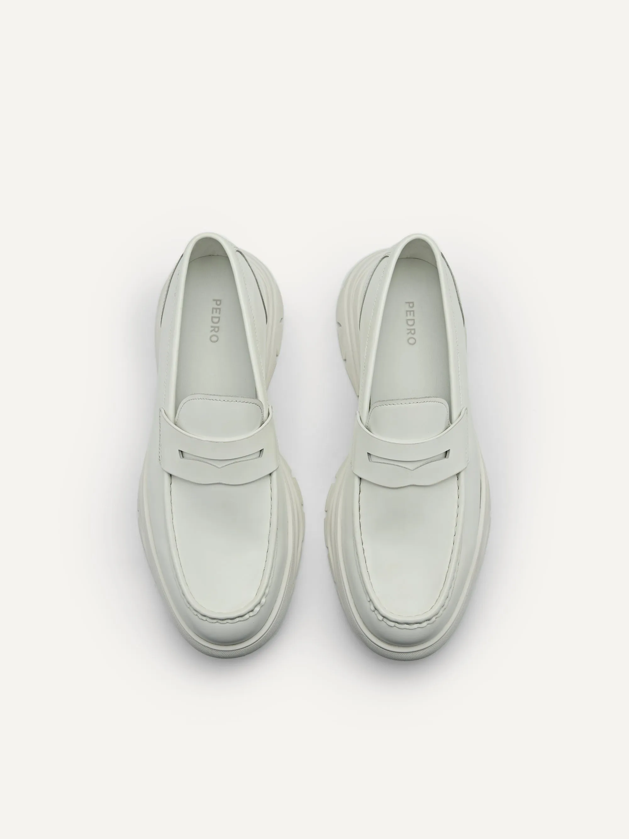 Hybrix Leather Penny Loafers
