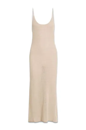 Linen Midi Slip Dress