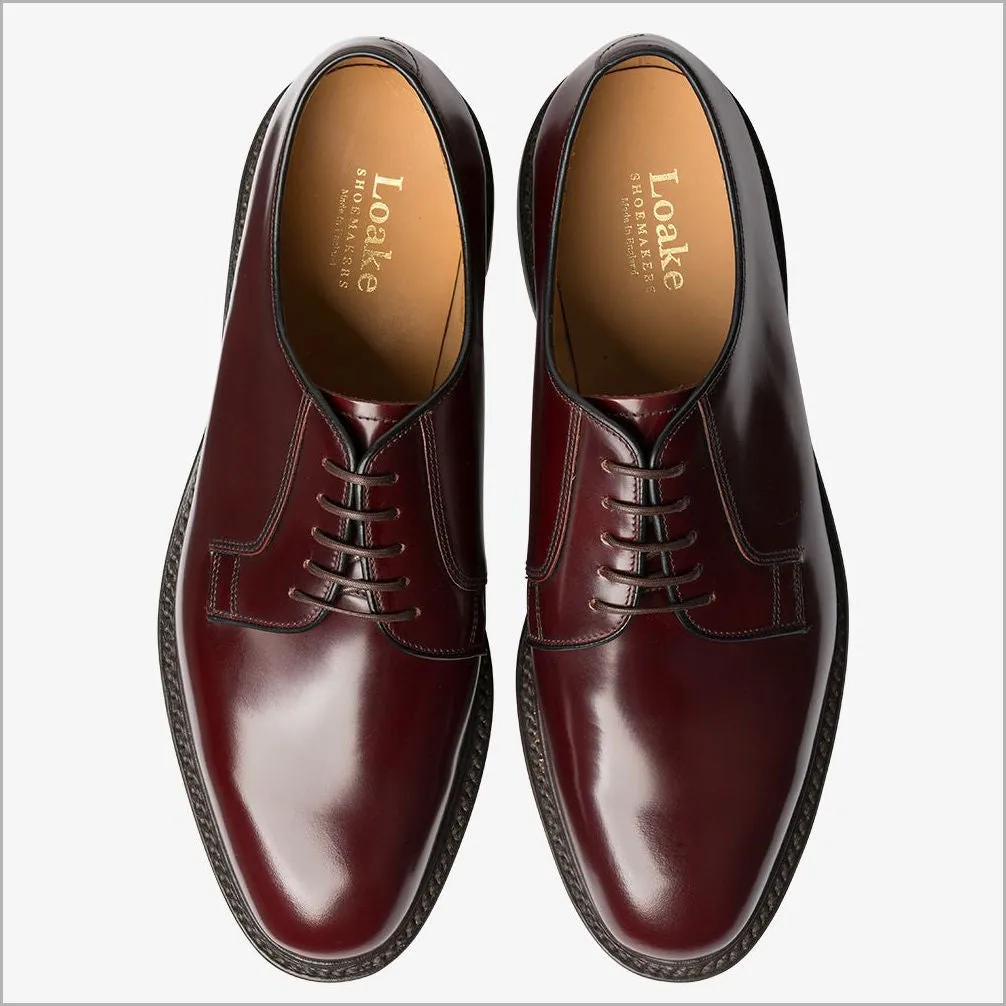 Loake 771 Burgundy Derby Shoe@