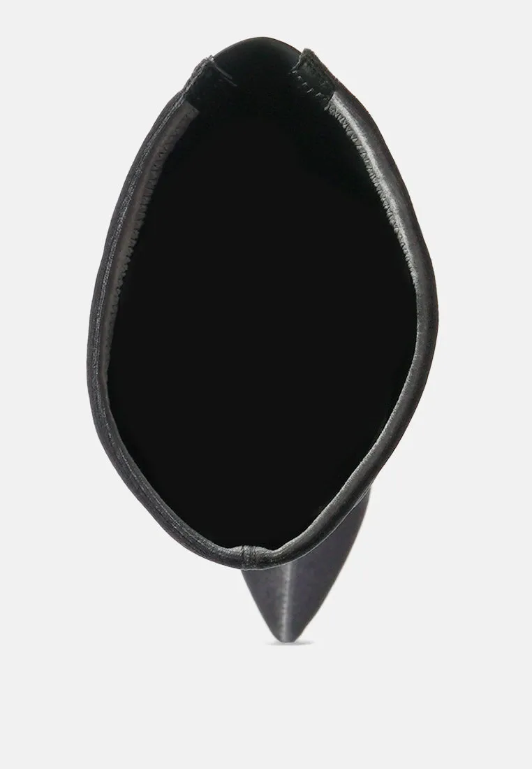 madman stretch velvet high heel boots