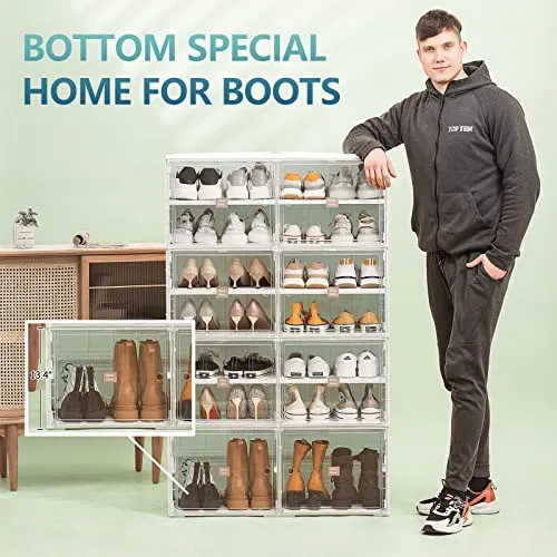 Maximize Storage with a 28-Pair Shoe Organizer Cabinet Rack for Entryways and Closets