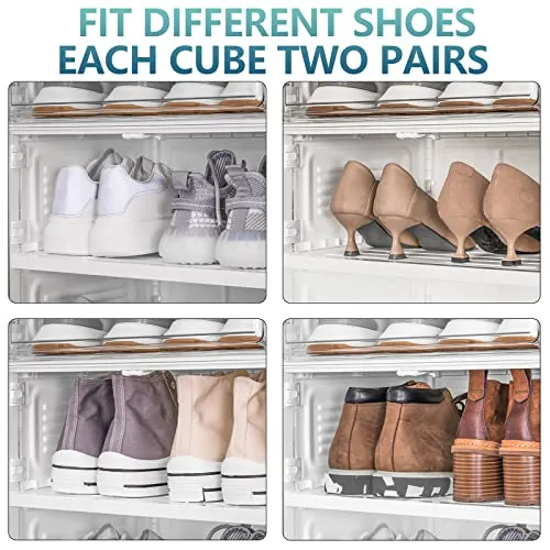 Maximize Storage with a 28-Pair Shoe Organizer Cabinet Rack for Entryways and Closets