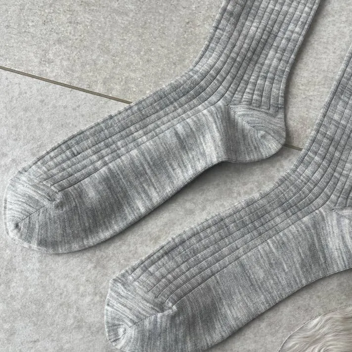 Merino Wool Blend School Girl Knee Socks