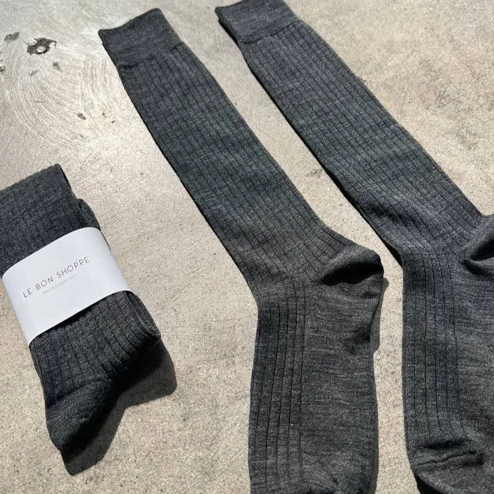 Merino Wool Blend School Girl Knee Socks