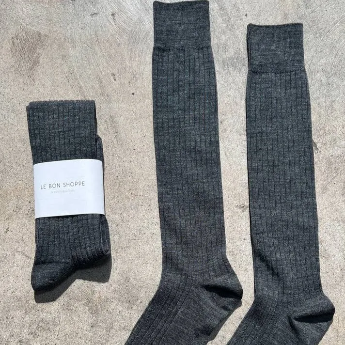 Merino Wool Blend School Girl Knee Socks