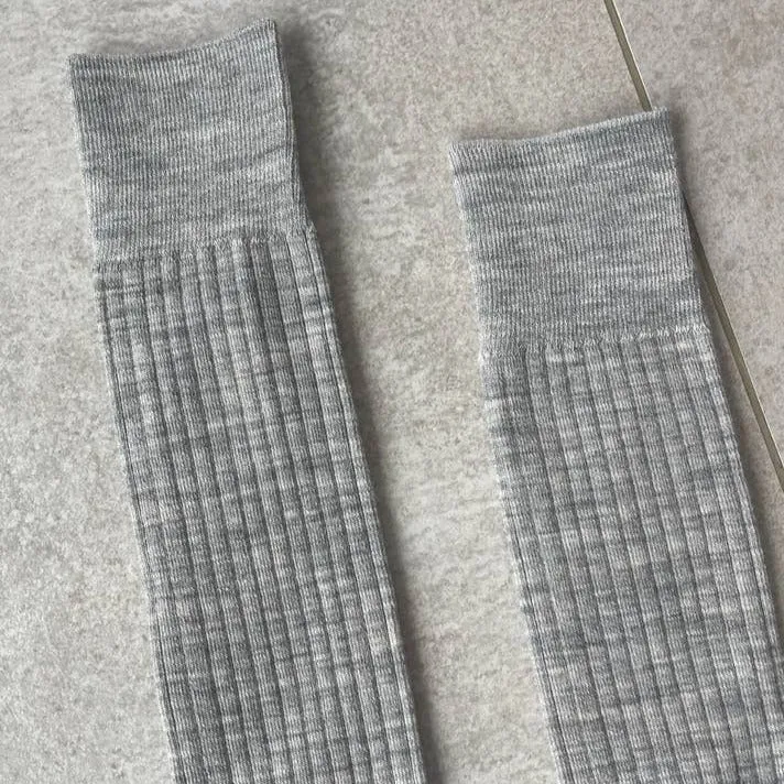Merino Wool Blend School Girl Knee Socks