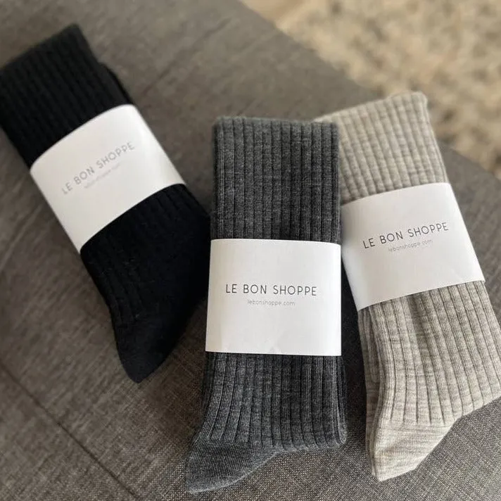 Merino Wool Blend School Girl Knee Socks