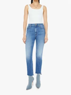 Mother - High Waist Rider Ankle Step Fray Jean