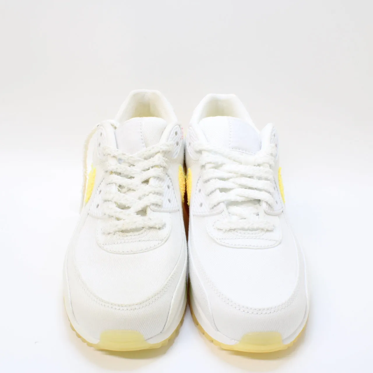 Nike Air Max 90 White Citron Pulse Alabaster Sail Uk Size 5.5
