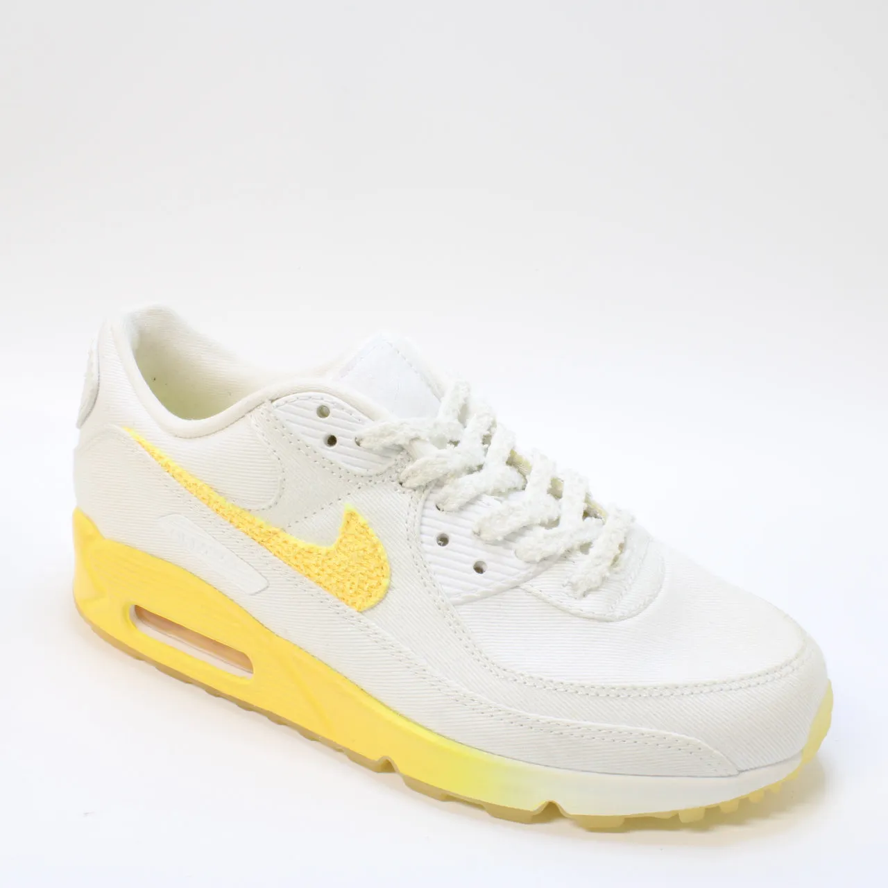Nike Air Max 90 White Citron Pulse Alabaster Sail Uk Size 5.5