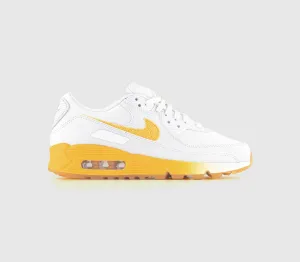 Nike Air Max 90 White Citron Pulse Alabaster Sail Uk Size 5.5