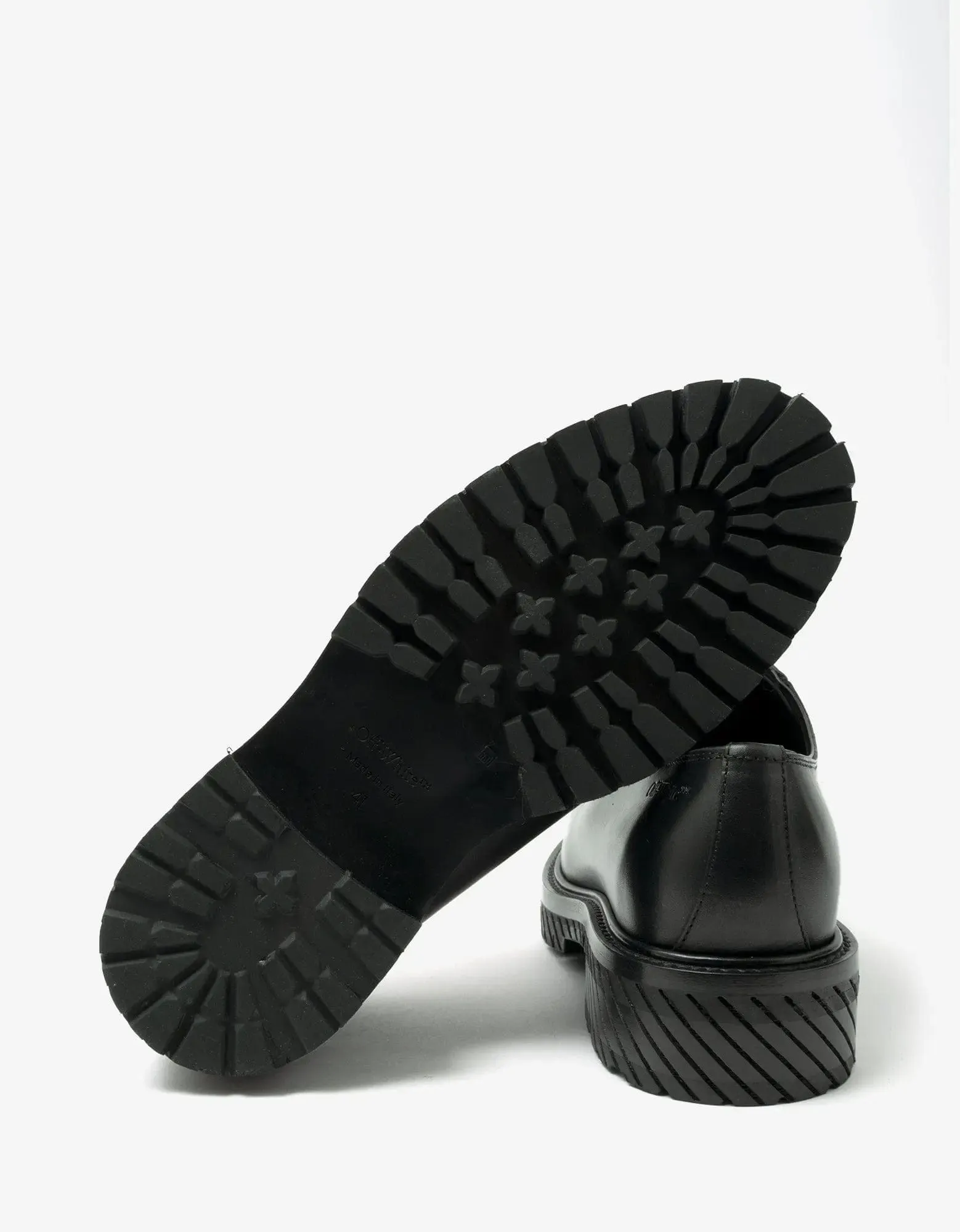 Off-White Black Military Derby Shoes