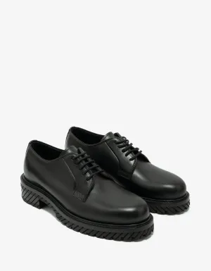 Off-White Black Military Derby Shoes
