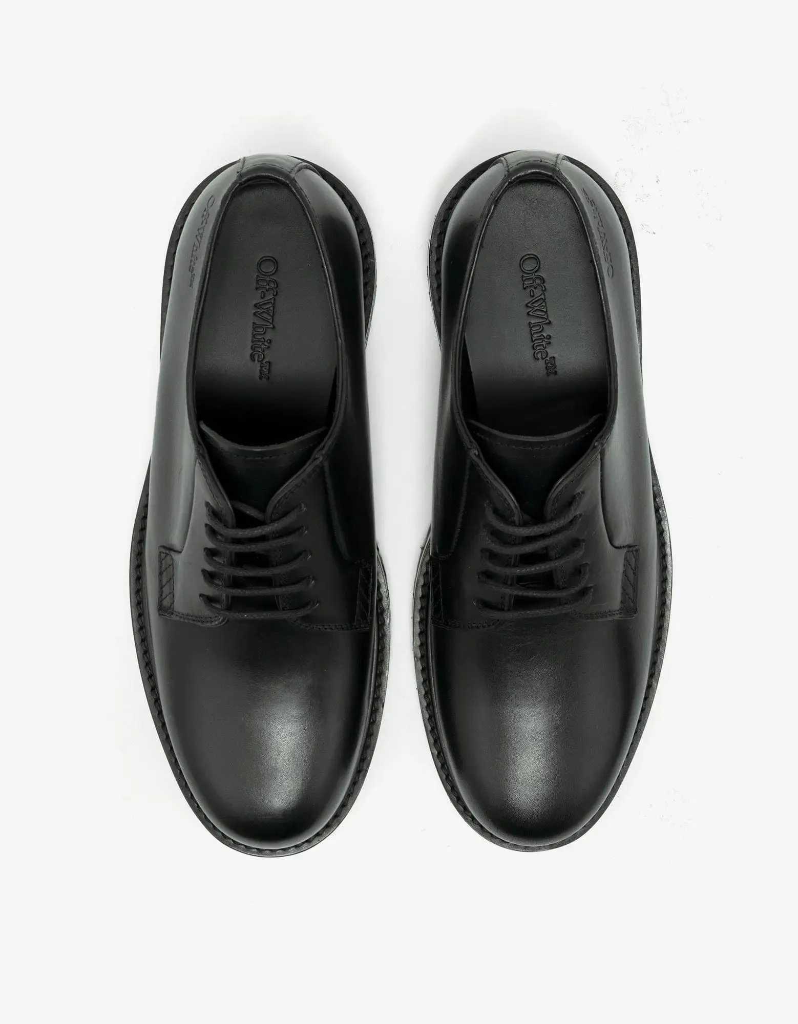 Off-White Black Military Derby Shoes