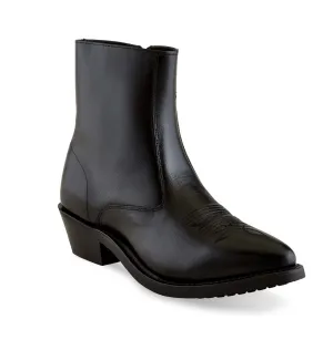 Old West Black Mens Leather Riding Ankle Boots 8.5EE